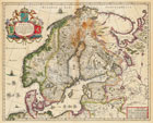 Карта Северной Европы 1635 г.