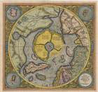 Карта Северного полушария 1595 г.